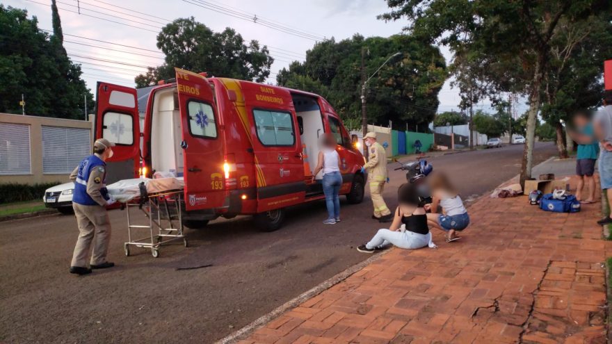 Mulher fica ferida em acidente no Country