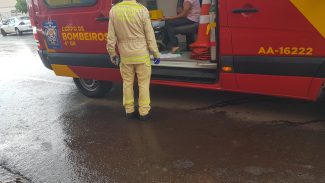 Acidente na Rua Itália deixa mulher ferida e homem vai preso por crime de trânsito