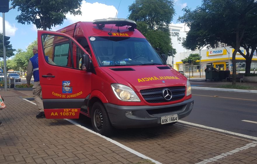 Mulher de 66 anos é atropelada na Avenida Brasil, no Centro de Cascavel