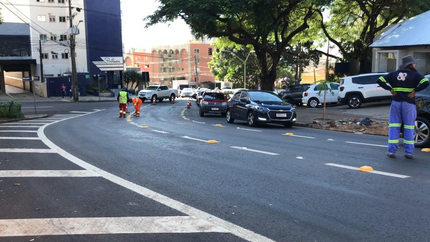Atenção motoristas: Rua Recife com a Minas Gerais passa por manutenção na sinalização