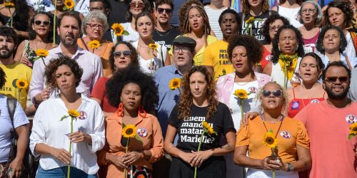 Imagem referente a Ato na Cinelândia lembra seis anos da morte de Marielle Franco