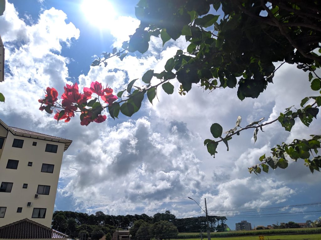 Sábado abafado com máxima de 33°C em Cascavel Sábado abafado com máxima de 33°C em Cascavel