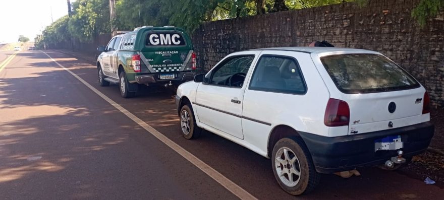 Gol furtado no Floresta é recuperado pela Guarda Municipal nas margens da PRc-467