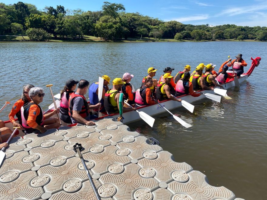 Lago Municipal é palco do 1º Festival de Canoagem e apresentação de Dragon Boat em Cascavel