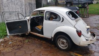 Fusca supostamente pertencente ao assassino de Valdecir de França é apreendido pela DH