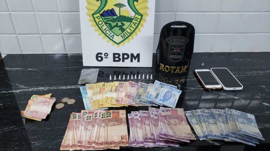 Rotam apreende cocaína e maconha e detém dois por tráfico de drogas em bar no bairro Morumbi