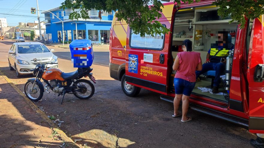 Motociclista fica ferido em acidente de trânsito no São Cristóvão