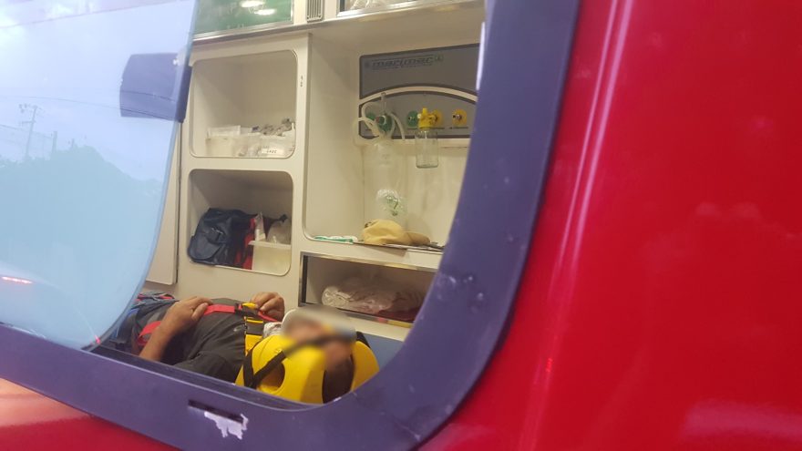 Homem fica ferido ao cair de bicicleta na Rua Manaus
