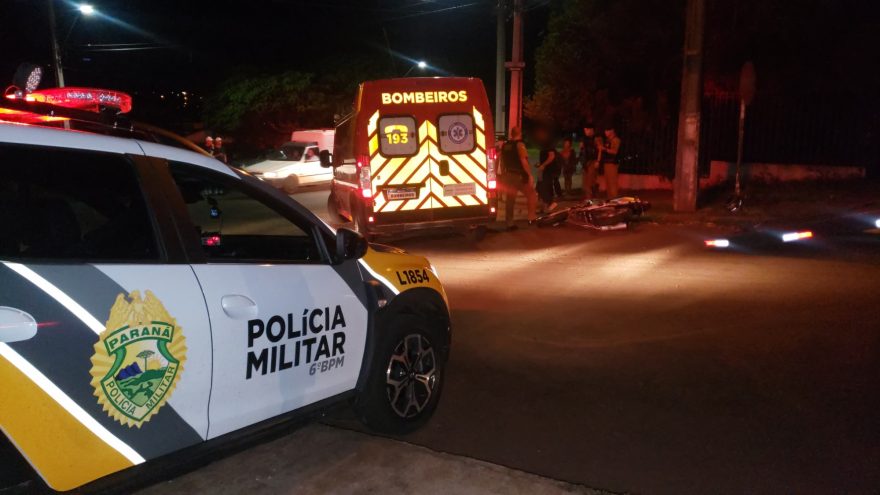Homem cai de moto durante acompanhamento da PM no Brasmadeira