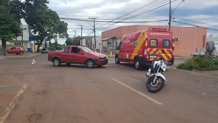 Motociclista fica ferido em acidente no Maria Luiza
