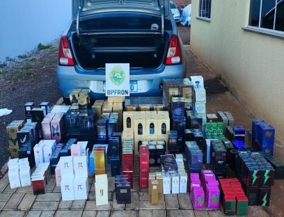 BPFRON apreende veículo carregado de perfumes importados avaliados em quase R$ 193.000,00 Imagem referente a BPFRON apreende veículo carregado de perfumes importados avaliados em quase R$ 193.000,00