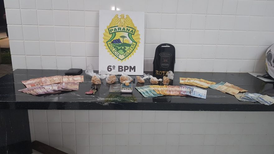 Rotam prende dupla em Corsa em posse de crack e dinheiro na BR-277