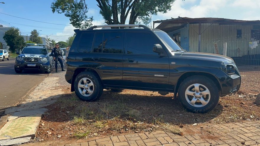 Pajero furtada em São Paulo é recuperada pela GM no Cascavel Velho