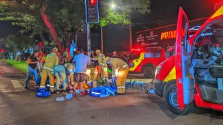 Motociclista de 19 anos morre em acidente gravíssimo entre moto e carro