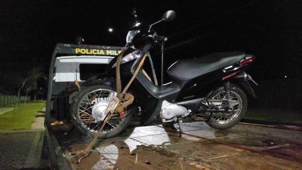 Biz furtada na Avenida Brasil é recuperada pela Polícia Militar