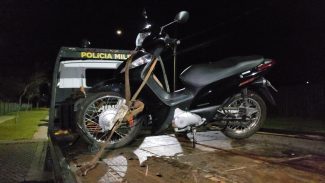 Biz furtada na Avenida Brasil é recuperada pela Polícia Militar