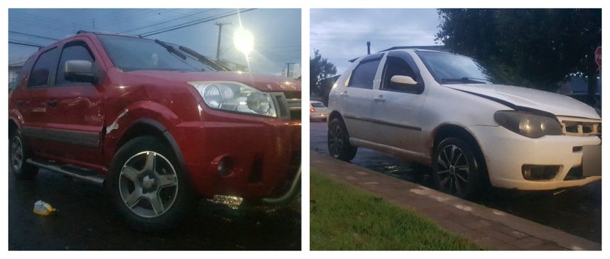 Palio e Ecosport se envolvem em acidente no Parque São Paulo