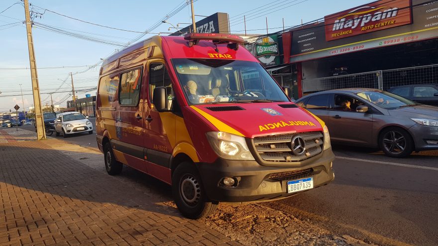 Motociclista tem contusão e escoriações em acidente na Cuiabá com a Assunção