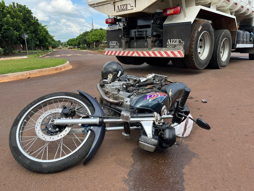 Condutor De Moto Fica Ferido Ao Se Envolver Em Acidente Com Caminhão Cgn O Maior Portal De 9709