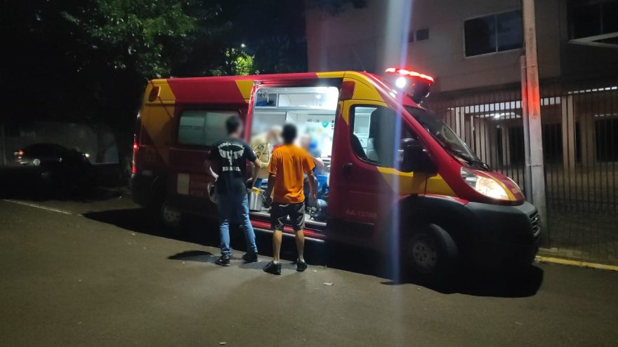 Motociclista fica ferido em acidente de trânsito no Centro