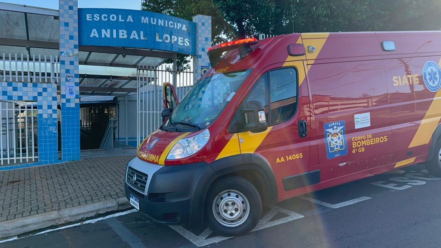 Siate é acionado para socorrer criança ferida na Escola Anibal Lopes