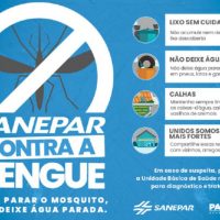 Imagem referente a Sanepar realiza mutirão contra a dengue em 30 cidades neste sábado