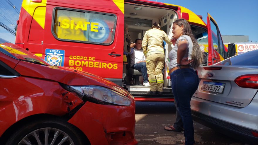 Mais um acidente é registrado na Avenida Brasil proximidades do Terminal Oeste