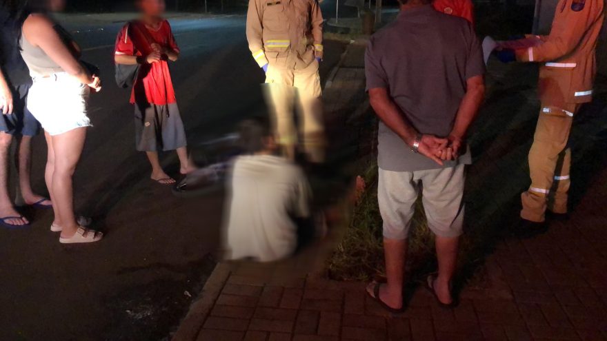 Menino fica ferido ao sofrer queda de bicicleta na Avenida Piquiri