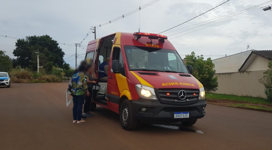 Criança fica gravemente ferida ao cair de bicicleta no bairro XIV de Novembro