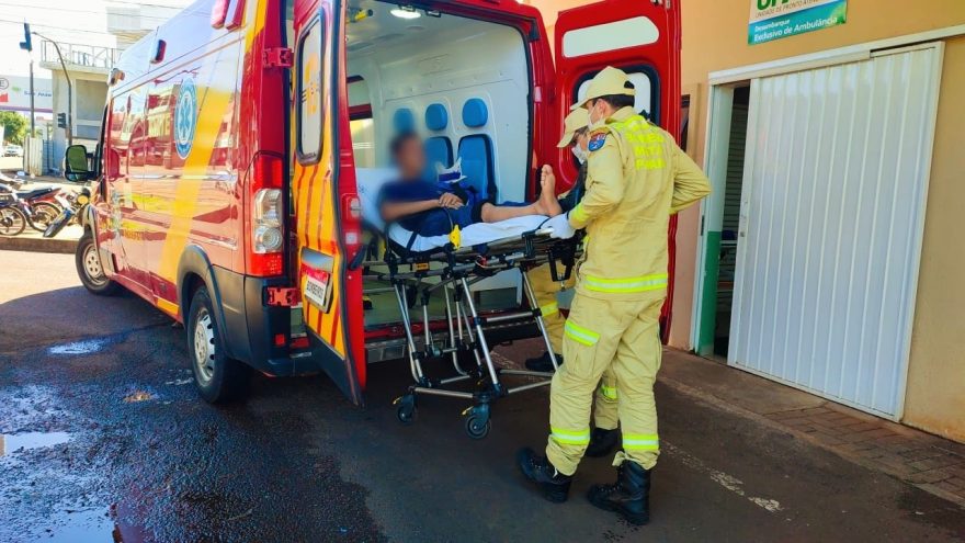 Trabalhador tem perna esmagada após acidente com maquinário no Brasmadeira