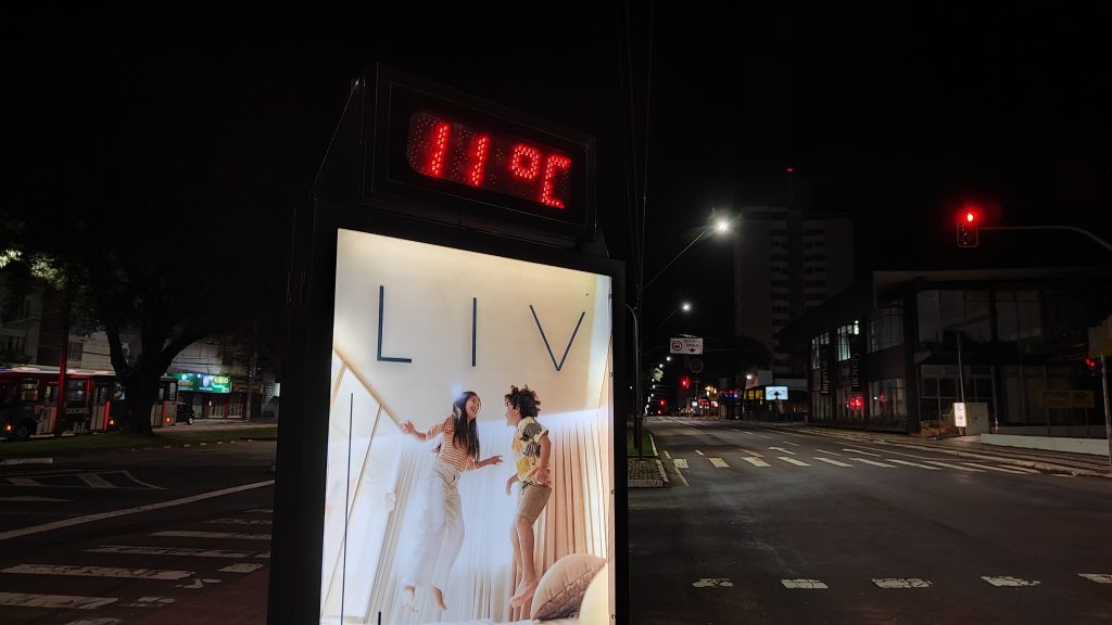 Quinta-feira estável e máxima de 22°C em Cascavel; sensação na madrugada foi abaixo dos 10°C