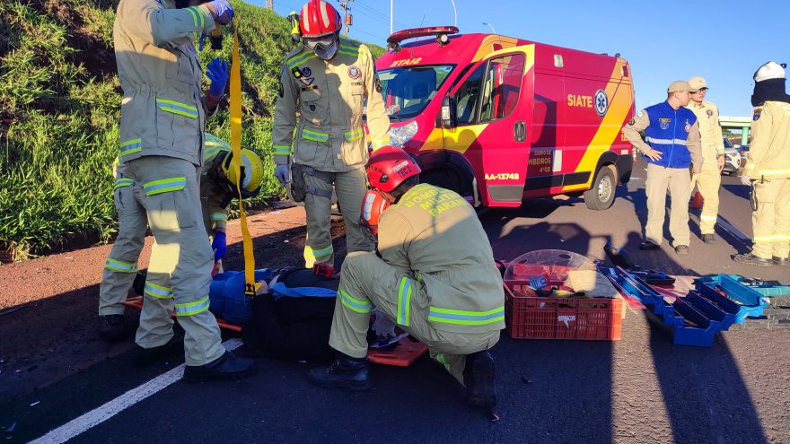 Mais um acidente deixa duas pessoas feridas na rodovia PRc-467