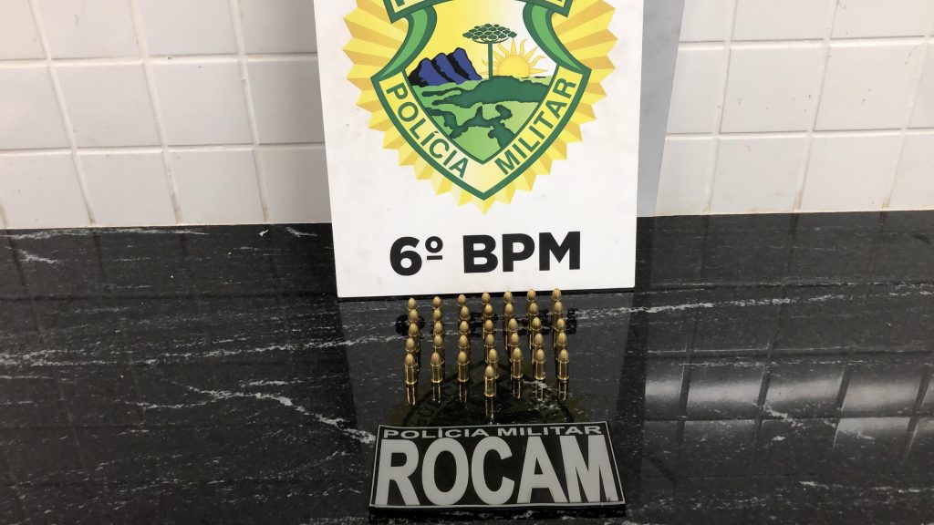 Homem é detido no Cascavel Velho com 36 munições de pistola 9mm