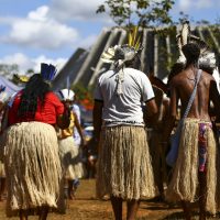 Imagem referente a Mobilização indígena em Brasília vai pressionar contra marco temporal