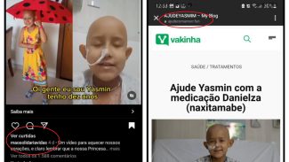 Família de Yasmin denuncia: Estão usando o nome da nossa filha para golpe