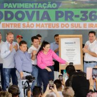Imagem referente a Ratinho Junior inaugura nova pavimentação da PR-364 entre São Mateus do Sul e Irati