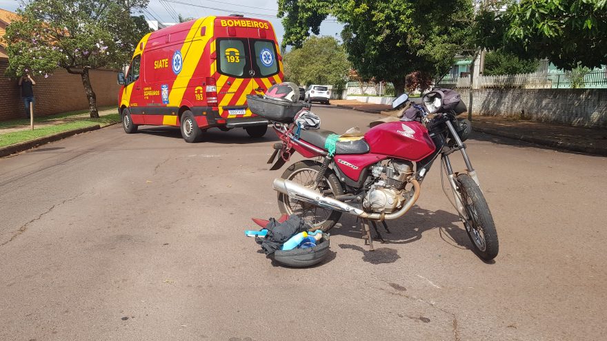 Motociclista fica ferido após colidir contra Jeep no Bairro Neva