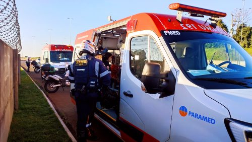 Homem é atropelado e fica em estado gravíssimo após dançar no meio da rodovia no Contorno Sul