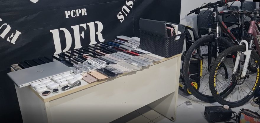 Força-tarefa resulta na prisão de receptadores e recuperação de dezenas de aparelhos roubados