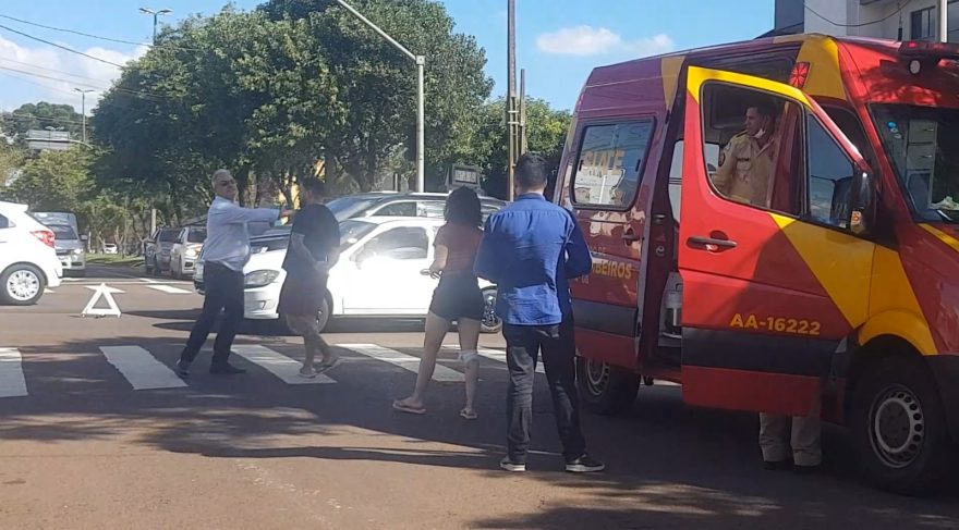 CGN flagra briga após acidente de trânsito no Centro; veja vídeo!