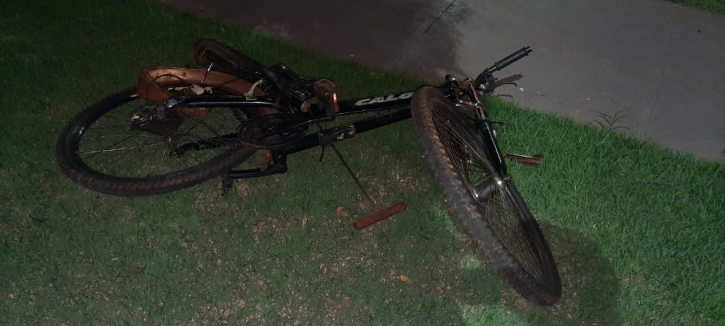 Ciclista de 53 anos fica ferida ao ser tingida por carro na rodovia PR-491, em Marechal Rondon
