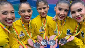 Brasileiras levam prata em etapa da Copa do Mundo de Ginástica Rítmica