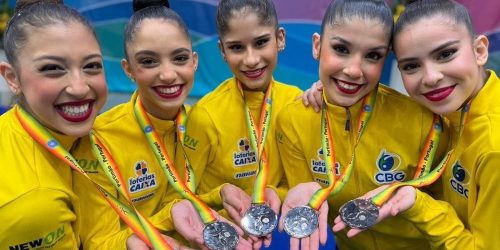 Imagem referente a Brasileiras levam prata em etapa da Copa do Mundo de Ginástica Rítmica