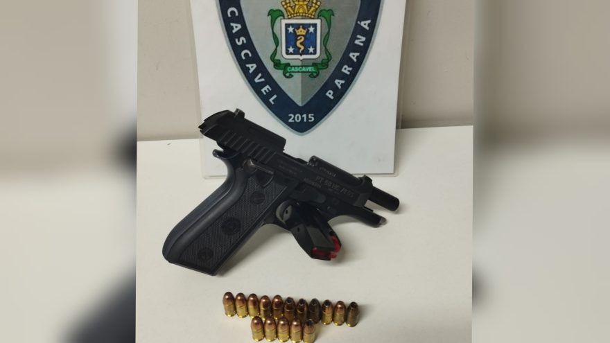 GM apreende pistola e aparelho de som em denúncia de perturbação de sossego com tiros