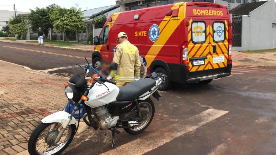 Motociclista fica ferido em acidente no São Cristóvão