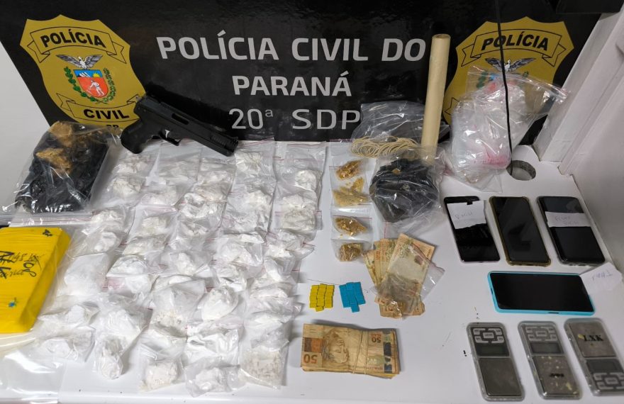 Polícia Civil de Toledo desarticula ponto de distribuição de drogas