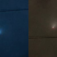 Imagem referente a Disco voador? Internauta flagra luzes estranhas no céu de Cascavel