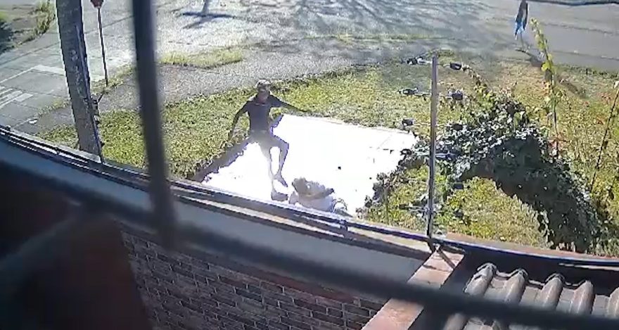 Câmera flagra idoso sendo agredido em Curitiba