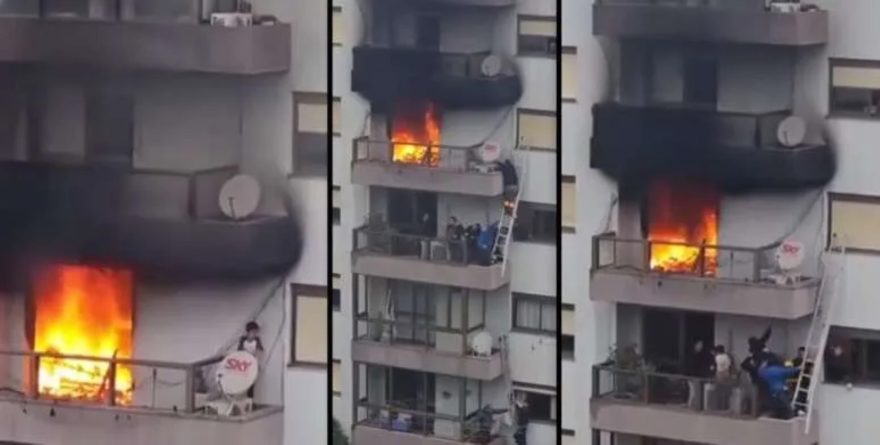 Em resgate emocionante, vizinhos salvam menino de incêndio no RS