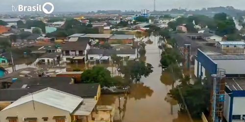 Imagem referente a Eldorado do Sul (RS) tem 75% dos moradores desalojados pelas enchentes